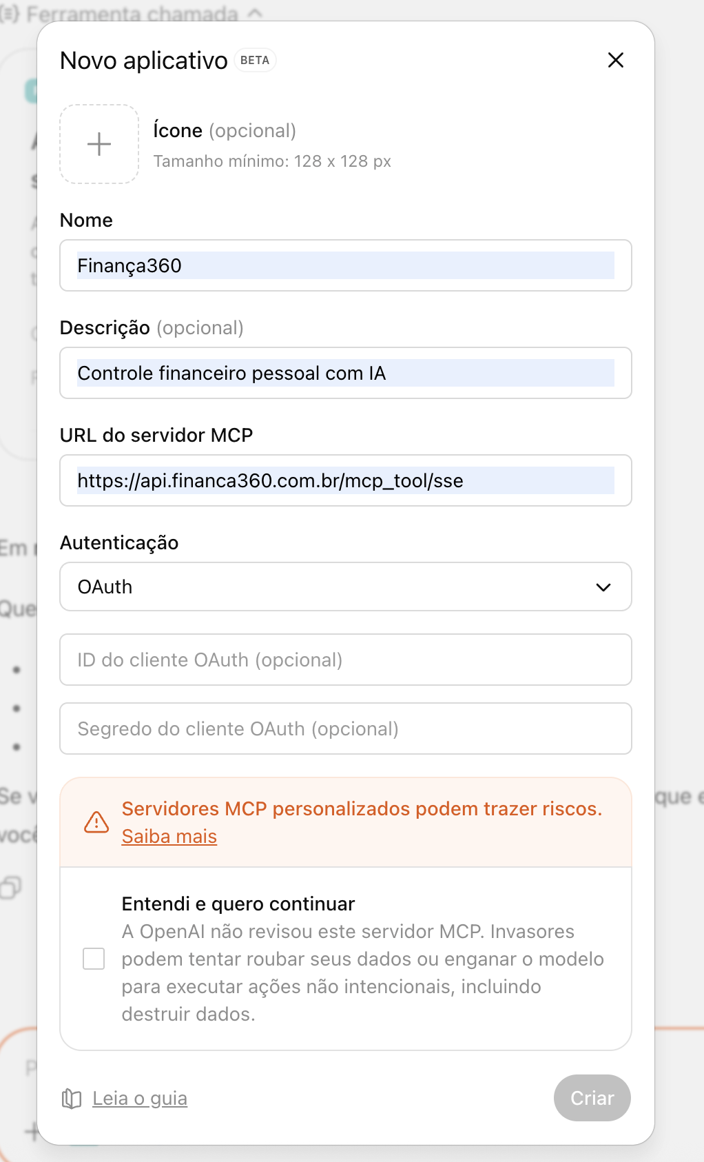 Configuração do Conector